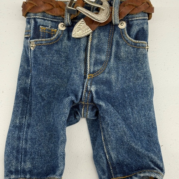 Vintage Ralph Lauren RRL Blue Denim bear pants miniture - Picture 7 of 7